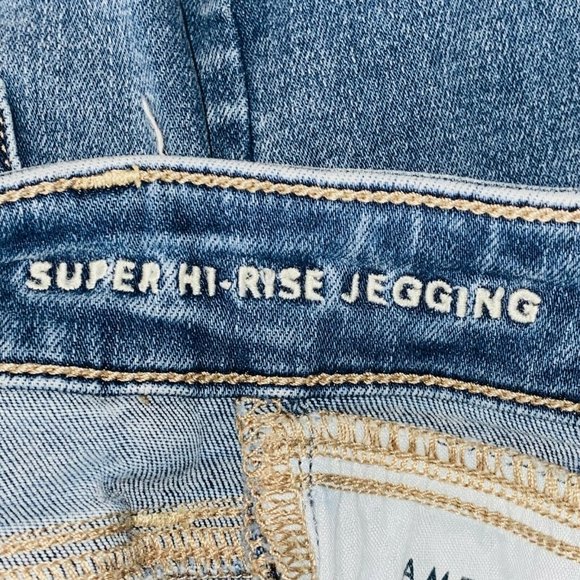 American Eagle AE Super Hi Rise Jegging Next Level Stretch 0 R - Picture 8 of 9